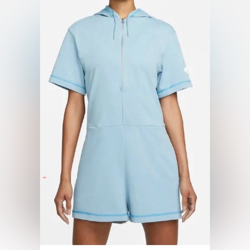 Nike Vestido Icon Clash Blue Romper Women Size Small